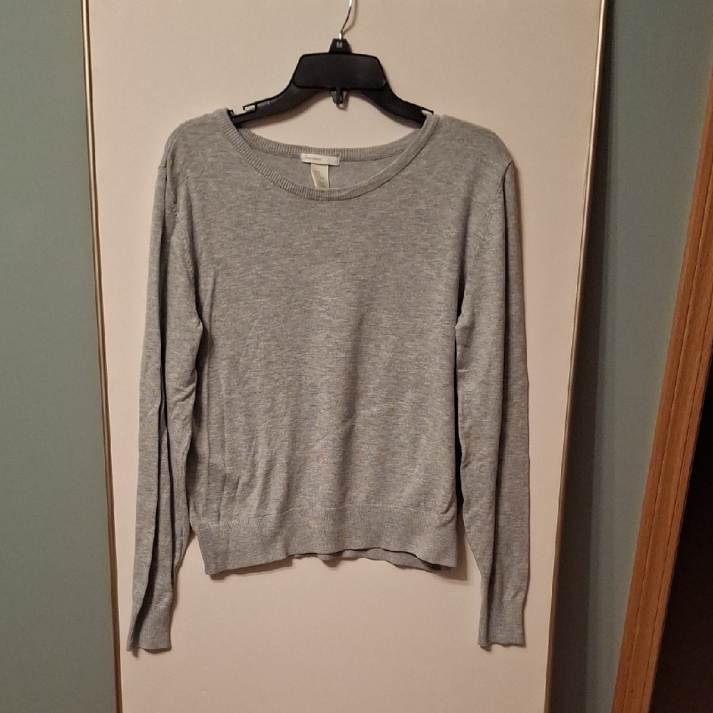 H&M Light Gray Basic Sweater